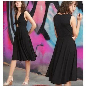 Hutch (Anthropologie) Women's LBD Black APRIL Keyhole Swing Dress, Size Small